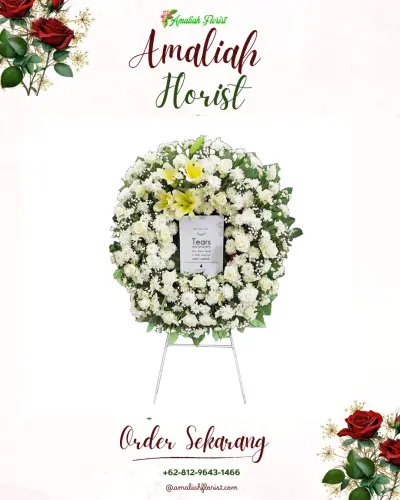 Krans Bunga Duka Cita di Kebonmanggu